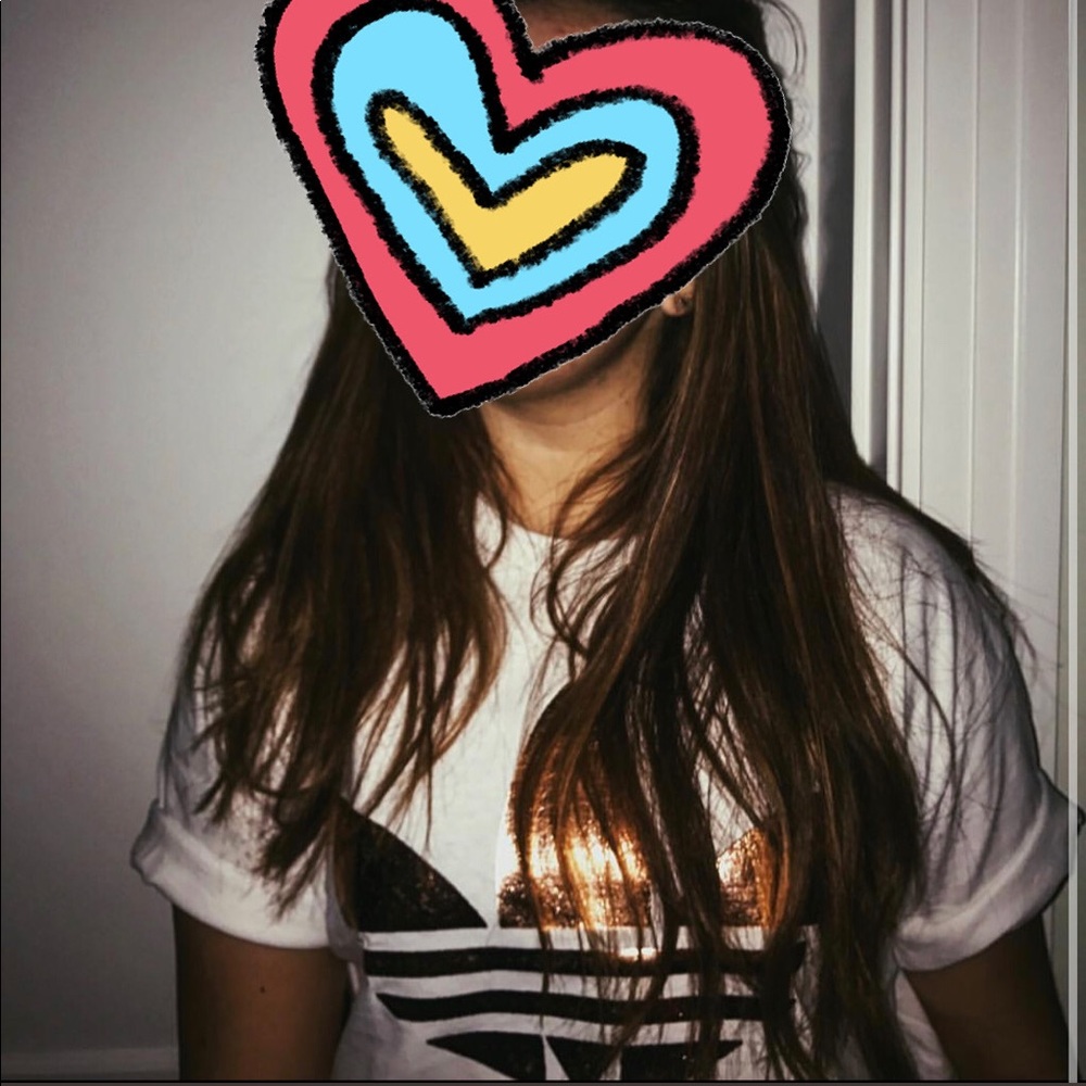 Gold Adidas Logo T-Shirt